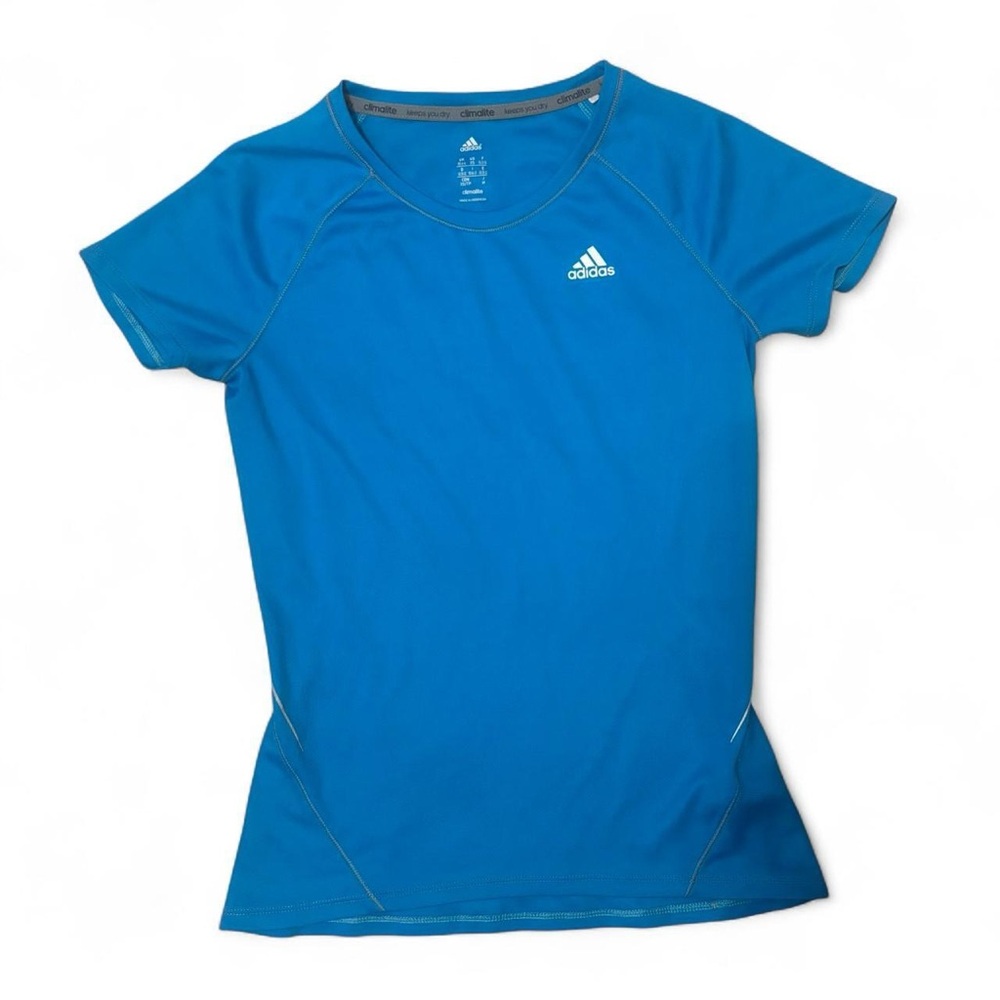 XS Adidas Climalite Bright Blue Tee